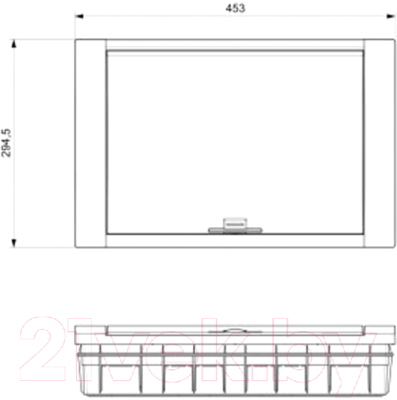 Бокс пластиковый Adal Pano Внутренний 36 / MD9313
