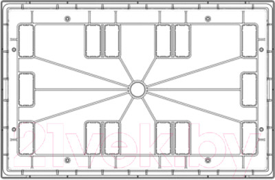 Бокс пластиковый Adal Pano Внутренний 36 / MD9313