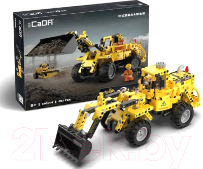 Конструктор CaDa Колесный Погрузчик и Колесный Бульдозер 2 в 1 / C65004W - фото