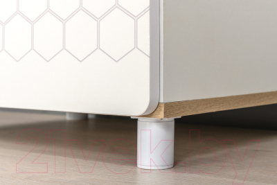 Кровать-тахта детская Mobi Эйп 11.40 (белый PE шагрень/белая шагрень 4101 ПВХ)