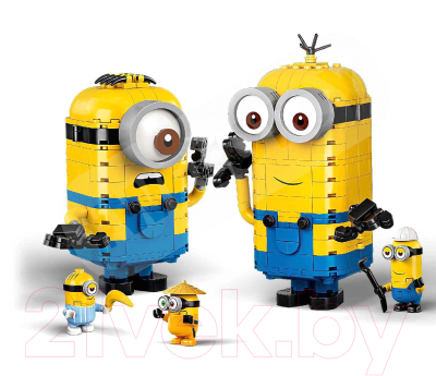 Конструктор King Миньоны и их логово / A2112