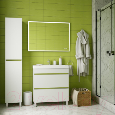 Зеркало Briz Элен Классик 100x70 / 227 01-42100-00 00 (с подсветкой, подогревом и часами)