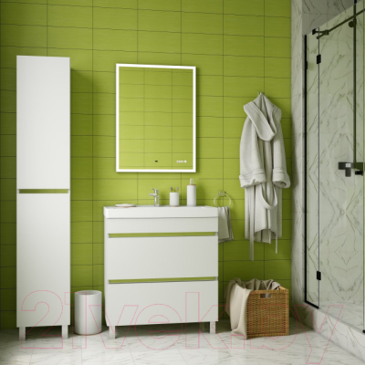 Зеркало Briz Элен Классик 70x80 / 227 01-42070-00 00 (с подсветкой, подогревом и часами)