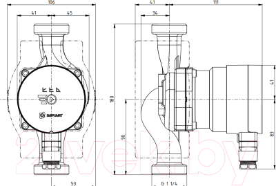 Циркуляционный насос IMP PUMPS NMT Mini 25/80-180