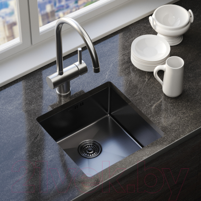 Мойка кухонная Mixline Pro 547226 (черный графит)