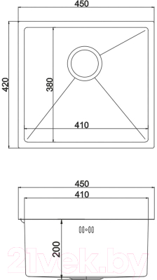 Мойка кухонная Mixline 548566 (золото)