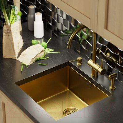 Мойка кухонная Mixline 548566 (золото)