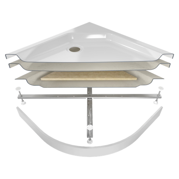 Душевой поддон Triton Полукруглый ПД22 80x80