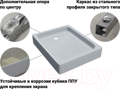 Душевой поддон Triton Прямоугольный ПД25 100x80