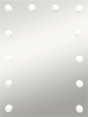 Зеркало Континент Гримерное Бриджит 12 ламп 60x80 - фото