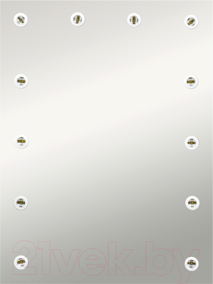 Зеркало Континент Гримерное Бриджит 12 ламп 60x80