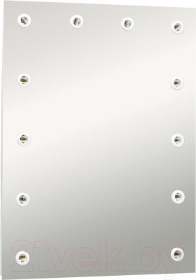 Зеркало Континент Гримерное Бриджит 12 ламп 60x80