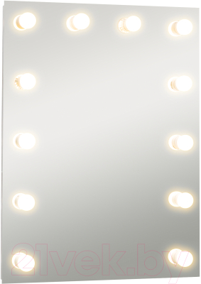 Зеркало Континент Гримерное Бриджит 12 ламп 60x80