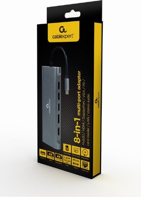 Док-станция для ноутбука Gembird A-CM-COMBO8-01