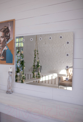 Зеркало Континент Гримерное Антураж 13 ламп 90x70