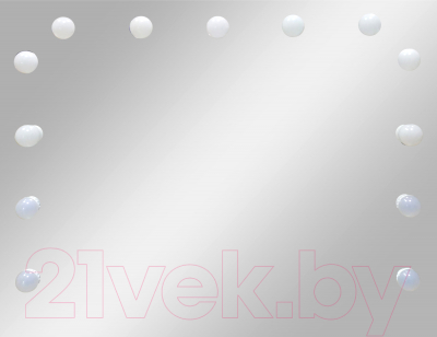 Зеркало Континент Гримерное Антураж 13 ламп 90x70