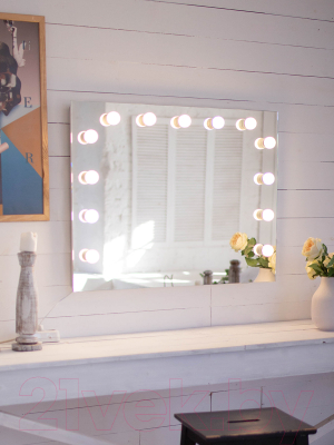 Зеркало Континент Гримерное Антураж 13 ламп 90x70