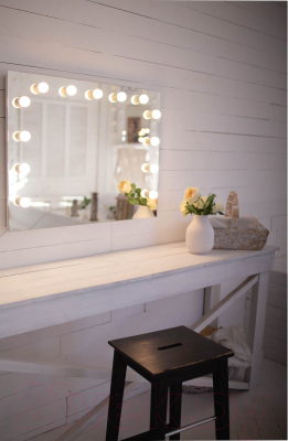 Зеркало Континент Гримерное Антураж 13 ламп 90x70