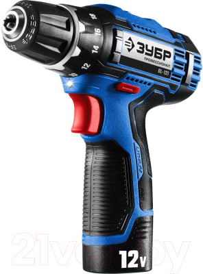 Аккумуляторная дрель-шуруповерт Зубр Профессионал / DL-121-22F