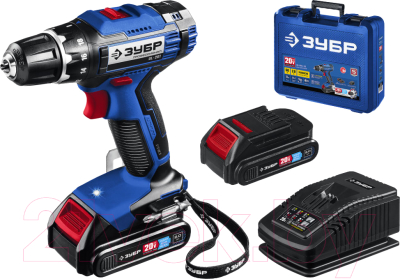 Аккумуляторная дрель-шуруповерт Зубр Профессионал / DL-201-22 - фото