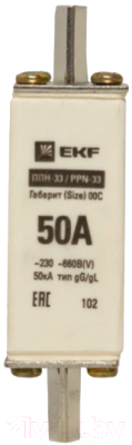 Предохранитель плавкий EKF PROxima fus-33/100/50