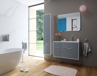 Шкаф-пенал для ванной Эстет Barcelona R 35x35x174.7 / ФР-00003589