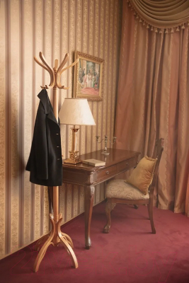 Вешалка для одежды Мебелик В 12Н (светло-коричневый)