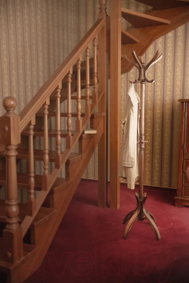 Вешалка для одежды Мебелик В 12Н (темно-коричневый)