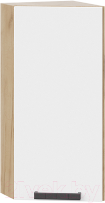 Шкаф навесной для кухни ТриЯ Детройт 1В3Т исп. 2 (дуб крафт золотой/белый глянец) - фото