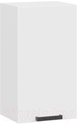 Шкаф навесной для кухни ТриЯ Детройт 1В4 исп. 2 (белый/белый глянец) - фото