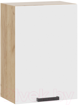 Шкаф навесной для кухни ТриЯ Детройт 1В5 исп. 2 (дуб крафт золотой/белый глянец) - фото