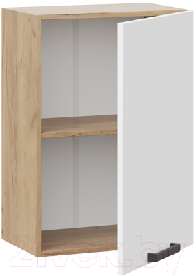 Шкаф навесной для кухни ТриЯ Детройт 1В5 исп. 2 (дуб крафт золотой/белый глянец)