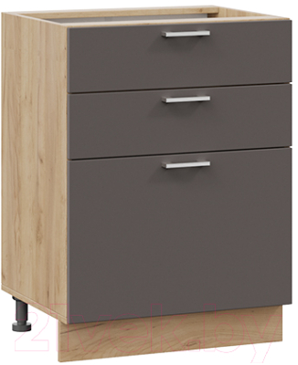 Шкаф-стол кухонный ТриЯ Габриэлла 1Н6Я3 (дуб крафт золотой/муссон) - фото