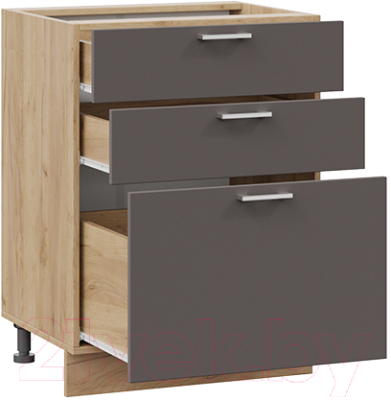 Шкаф-стол кухонный ТриЯ Габриэлла 1Н6Я3 (дуб крафт золотой/муссон)