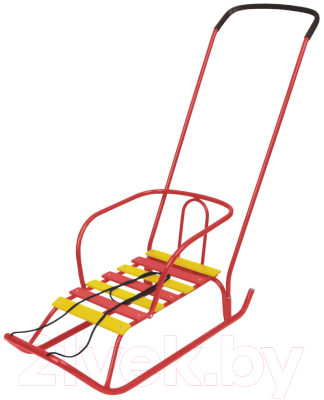 Санки детские Ника Ветерок 2 / В2 (алый) - фото