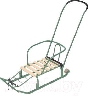 Санки детские Ника Тимка 5 Комфорт / Т5К (оливковый) - фото