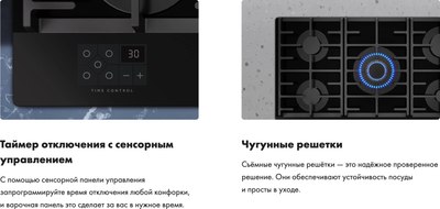 Газовая варочная панель Haier HHX-G95CWSB