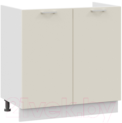 Шкаф под мойку ТриЯ Габриэлла 1Н8М (белый/крем) - фото