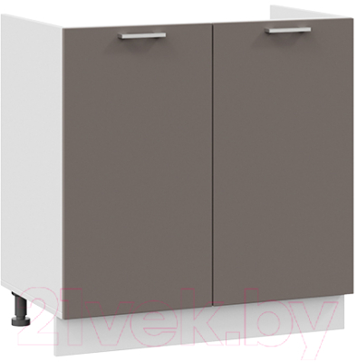 Шкаф под мойку ТриЯ Габриэлла 1Н8М (белый/муссон) - фото