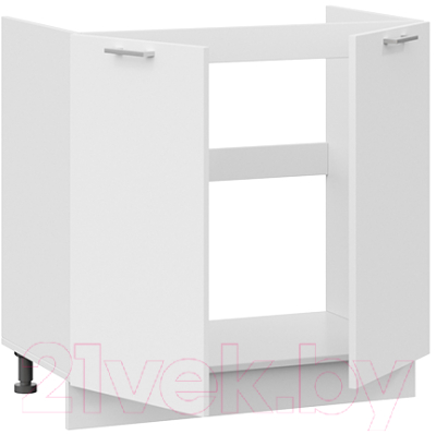 Шкаф под мойку ТриЯ Габриэлла 1Н8М (белый/сноу)