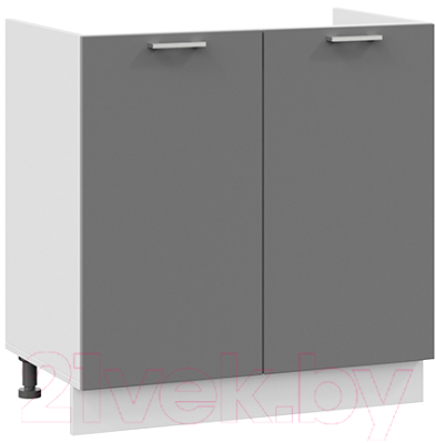 Шкаф под мойку ТриЯ Габриэлла 1Н8М (белый/титан) - фото