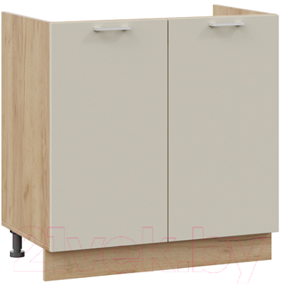 Шкаф под мойку ТриЯ Габриэлла 1Н8М (дуб крафт золотой/крем) - фото