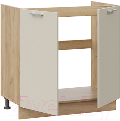 Шкаф под мойку ТриЯ Габриэлла 1Н8М (дуб крафт золотой/крем)