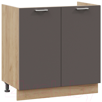 Шкаф под мойку ТриЯ Габриэлла 1Н8М (дуб крафт золотой/муссон) - фото