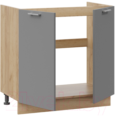 Шкаф под мойку ТриЯ Габриэлла 1Н8М (дуб крафт золотой/титан)