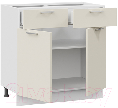 Шкаф-стол кухонный ТриЯ Габриэлла 1Н8Я1 (белый/крем)