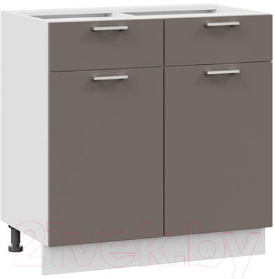 Шкаф-стол кухонный ТриЯ Габриэлла 1Н8Я1 (белый/муссон) - фото