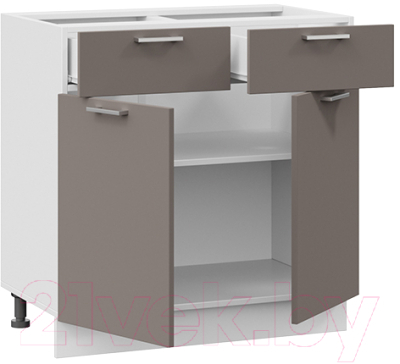 Шкаф-стол кухонный ТриЯ Габриэлла 1Н8Я1 (белый/муссон)