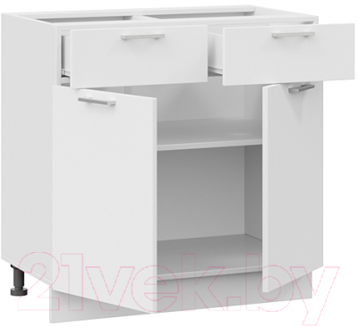 Шкаф-стол кухонный ТриЯ Габриэлла 1Н8Я1 (белый/сноу)