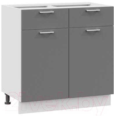 Шкаф-стол кухонный ТриЯ Габриэлла 1Н8Я1 (белый/титан) - фото